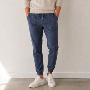 Grayers Premium Trousers Navy Cargo Jogger Pants Stretch Casual Men's Size Large
